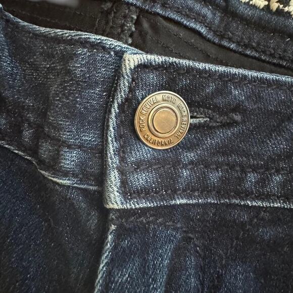 Rock revival blue denim biker - Picture 4 of 5